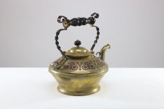 Dr C Dresser for Benham & Froud a Rare Brass and Copper Teapot - Thumbnail 4
