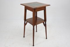 Shapland & Petter. An Arts & Crafts Green Tile Top Plant Stand or Side Table - Thumbnail 7