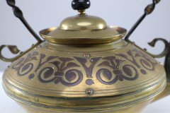 Dr. C. Dresser for Benham & Froud a Rare Brass & Copper Teapot - Thumbnail 8