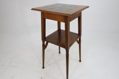 Shapland & Petter. An Arts & Crafts Green Tile Top Plant Stand or Side Table - Thumbnail 8