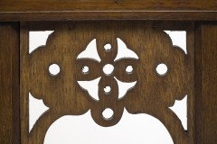 Four Gothic Revival Oak Hall Chairs - Thumbnail 16