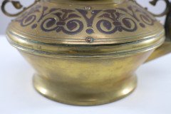 Dr. C. Dresser for Benham & Froud a Rare Brass & Copper Teapot - Thumbnail 10