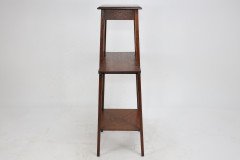Liberty & Co. An Oak Plant Stand with Pierced Heart in the Style of C F A Voysey - Thumbnail 2
