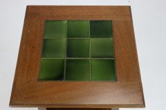 Shapland & Petter. An Arts & Crafts Green Tile Top Plant Stand or Side Table - Thumbnail 11