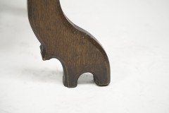 Four Gothic Revival Oak Hall Chairs - Thumbnail 19