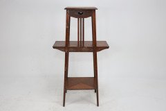 Liberty & Co. An Oak Plant Stand with Pierced Heart in the Style of C F A Voysey - Thumbnail 4