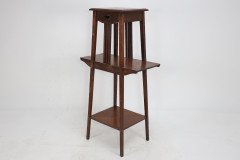Liberty & Co. An Oak Plant Stand with Pierced Heart in the Style of C F A Voysey - Thumbnail 5