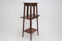 Liberty & Co. An Oak Plant Stand with Pierced Heart in the Style of C F A Voysey - Thumbnail 7