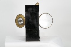 Aesthetic Movement Zodiac Black Marble Mantle Clock with Gong-Striking Movement - Thumbnail 6