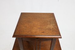 Liberty & Co. An Oak Plant Stand with Pierced Heart in the Style of C F A Voysey - Thumbnail 10