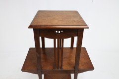 Liberty & Co. An Oak Plant Stand with Pierced Heart in the Style of C F A Voysey - Thumbnail 11