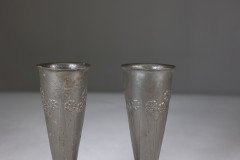 Liberty and Co. a Pair of Tudric Pewter Vases - Thumbnail 9
