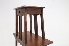Liberty & Co. An Oak Plant Stand with Pierced Heart in the Style of C F A Voysey - Thumbnail 19