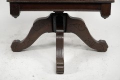 Charles Eastlake Attri. , Aesthetic Movement Walnut & Carved Swivel Desk Armchair - Thumbnail 20