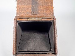 Dr. C. Dresser for Benham & Froud. An Aesthetic Movement Oak Coal Box with Brass Hinges - Thumbnail 8