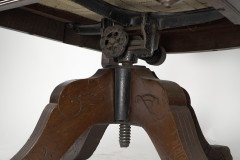 Charles Eastlake Attri. , Aesthetic Movement Walnut & Carved Swivel Desk Armchair - Thumbnail 22