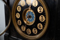 Aesthetic Movement Zodiac Black Marble Mantle Clock with Gong- Striking Movement - Thumbnail 27