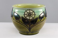 Wardle, an Arts & Crafts Planter with Tube Line Decoration of Stylised Flowers - Thumbnail 2