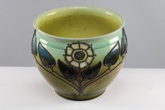 Wardle, an Arts & Crafts Planter with Tube Line Decoration of Stylised Flowers - Thumbnail 3