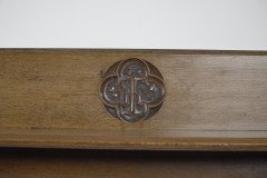 A. W. N. Pugin, J C Crace Gothic Revival Carved Oak Library, Hall or Serving Table - Thumbnail 7