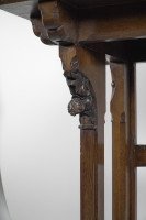 A. W. N. Pugin, J C Crace Gothic Revival Carved Oak Library, Hall or Serving Table - Thumbnail 8