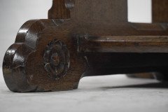 A. W. N. Pugin, J C Crace Gothic Revival Carved Oak Library, Hall or Serving Table - Thumbnail 9