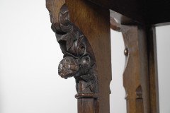 A. W. N. Pugin, J C Crace Gothic Revival Carved Oak Library, Hall or Serving Table - Thumbnail 10
