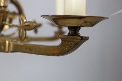 Dr Christopher Dresser (manner) – Rare Aesthetic brass five-arm chandelier - Thumbnail 18