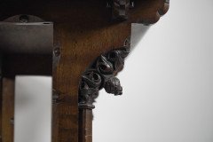 A. W. N. Pugin, J C Crace Gothic Revival Carved Oak Library, Hall or Serving Table - Thumbnail 12