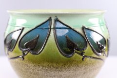 Wardle, an Arts & Crafts Planter with Tube Line Decoration of Stylised Flowers - Thumbnail 11