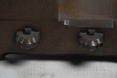 A. W. N. Pugin, J C Crace Gothic Revival Carved Oak Library, Hall or Serving Table - Thumbnail 15