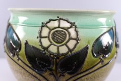 Wardle, an Arts & Crafts Planter with Tube Line Decoration of Stylised Flowers - Thumbnail 15