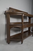 Lambs of Manchester. Alfred Waterhouse Attri, an Aesthetic Movement Oak Etagere - Thumbnail 3
