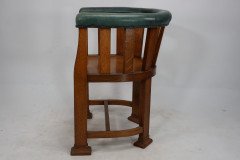 Waring and Gillow. Ten Arts and Crafts Oak Tub Chairs with Shaped Solid Seats - Thumbnail 5