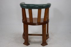 Waring and Gillow. Ten Arts and Crafts Oak Tub Chairs with Shaped Solid Seats - Thumbnail 6