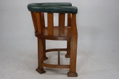 Waring and Gillow. Ten Arts and Crafts Oak Tub Chairs with Shaped Solid Seats - Thumbnail 8
