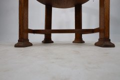 Waring and Gillow. Ten Arts and Crafts Oak Tub Chairs with Shaped Solid Seats - Thumbnail 11
