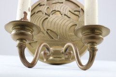 A Pair of Arts and Crafts Brass Wall Lights with Galleons in Sail. - Thumbnail 10