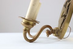 A Pair of Arts and Crafts Brass Wall Lights with Galleons in Sail. - Thumbnail 12