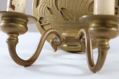 A Pair of Arts and Crafts Brass Wall Lights with Galleons in Sail. - Thumbnail 14