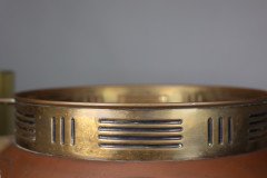 Carl Deffner. an Early Secessionist Style Copper and Brass Punch Bowl and Lid - Thumbnail 13