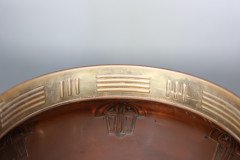 Carl Deffner. an Early Secessionist Style Copper and Brass Punch Bowl and Lid - Thumbnail 14
