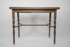 H Batley, Attributed Collinson & Lock, an Anglo- Japanese Fold over Card Table - Thumbnail 2