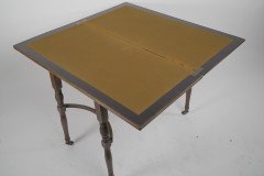 H Batley, Attributed Collinson & Lock, an Anglo- Japanese Fold over Card Table - Thumbnail 8