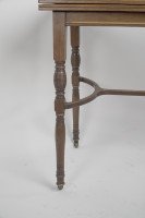 H Batley, Attributed Collinson & Lock, an Anglo- Japanese Fold over Card Table - Thumbnail 21