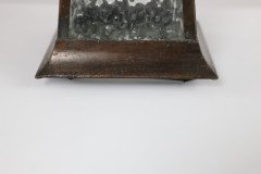 A Glasgow School Anodised Copper Ceiling Light with Upside Down Split Heart Cut-outs - Thumbnail 4
