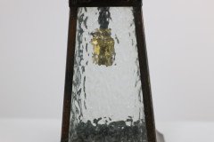 A Glasgow School Anodised Copper Ceiling Light with Upside Down Split Heart Cut-outs - Thumbnail 5