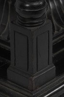 Henry W Batley Aesthetic Movement Ebonised Pedestal Stand with Carved Sunflowers - Thumbnail 6