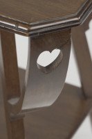Liberty & Co a Fine Arts & Crafts Mahogany Side Table with Pierced Heart Details - Thumbnail 12