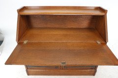 Leonard Wyburd for Liberty and Co. a Good Quality Liberty and Co Oak Bureau - Thumbnail 27